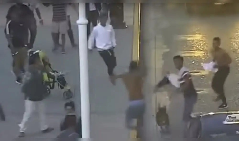 Extranjeros desatan el pánico en Huancayo por pelea con cuchillos al aire libre [VIDEO] 