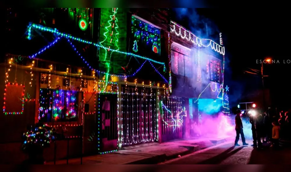 Barrio de Puno contagia la Navidad con su iluminación. Barrio de Puno contagia la Navidad con su iluminación.