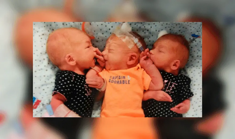 Mujer visitó al médico por dolores en sus riñones y terminó dando a luz a tres bebés