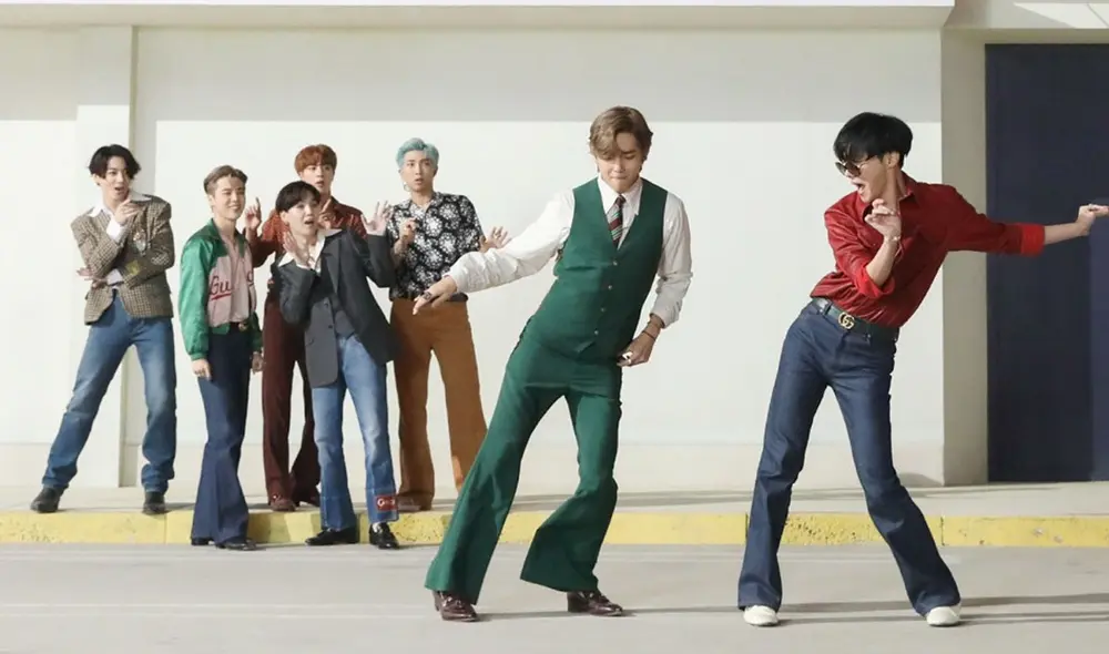 BTS en iHeart Festival 2020 en YouTube con su presentación "Dynamite". Créditos: Big Hit Entertainment