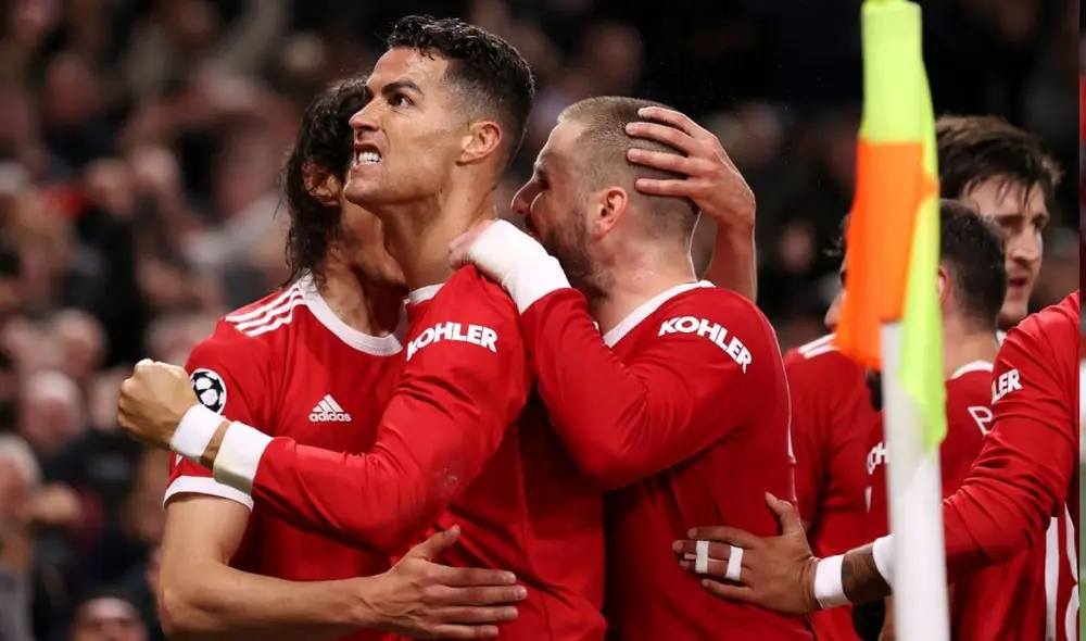 Cristiano Ronaldo le dio la victoria al Manchester United ante el Atalanta por el Grupo F de la Champions League 2021-22. Foto: EFE Cristiano Ronaldo le dio la victoria al Manchester United ante el Atalanta por el Grupo F de la Champions League 2021-22. Foto: EFE