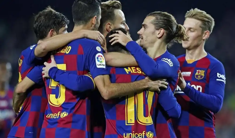 Plantel del FC Barcelona cobrará el 98% de su sueldo. Foto: Prensa FCB Plantel del FC Barcelona cobrará el 98% de su sueldo. Foto: Prensa FCB