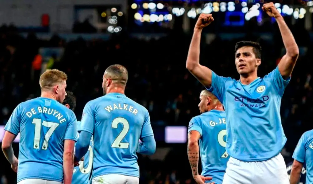 Manchester City ganó 2-0 con goles de Rodri y Kevin de Bruyne. Foto: Twitter Manchester City ganó 2-0 con goles de Rodri y Kevin de Bruyne. Foto: Twitter
