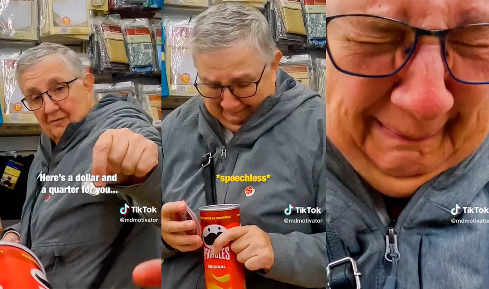 La mujer recibió elogios por su noble accionar. Foto: captura de TikTok / @mdmotivator La mujer recibió elogios por su noble accionar. Foto: captura de TikTok / @mdmotivator