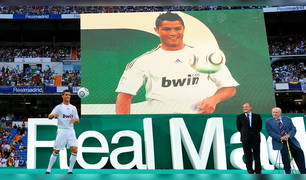Cristiano Ronaldo: se cumple 11 años de la presentación del portugués en el Santiago Bernabéu. Foto: AFP Cristiano Ronaldo: se cumple 11 años de la presentación del portugués en el Santiago Bernabéu. Foto: AFP