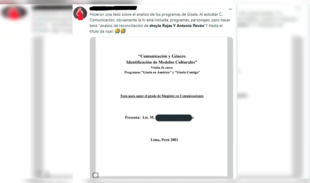 Tesis de Sheyla Roja y Antonio Pavón: estas son las reacciones en redes sociales