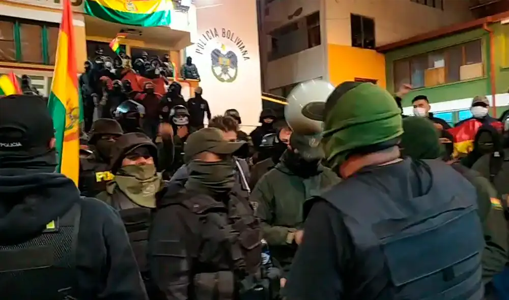 Motín policial en Bolivia Motín policial en Bolivia