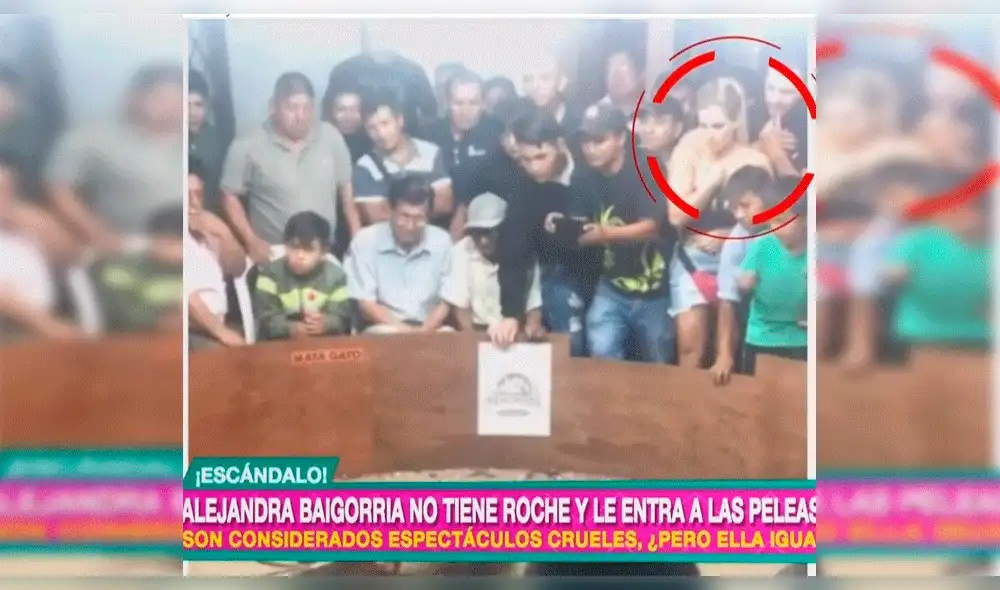 Alejandra Baigorria genera polémica por ser participe de pelea de gallos