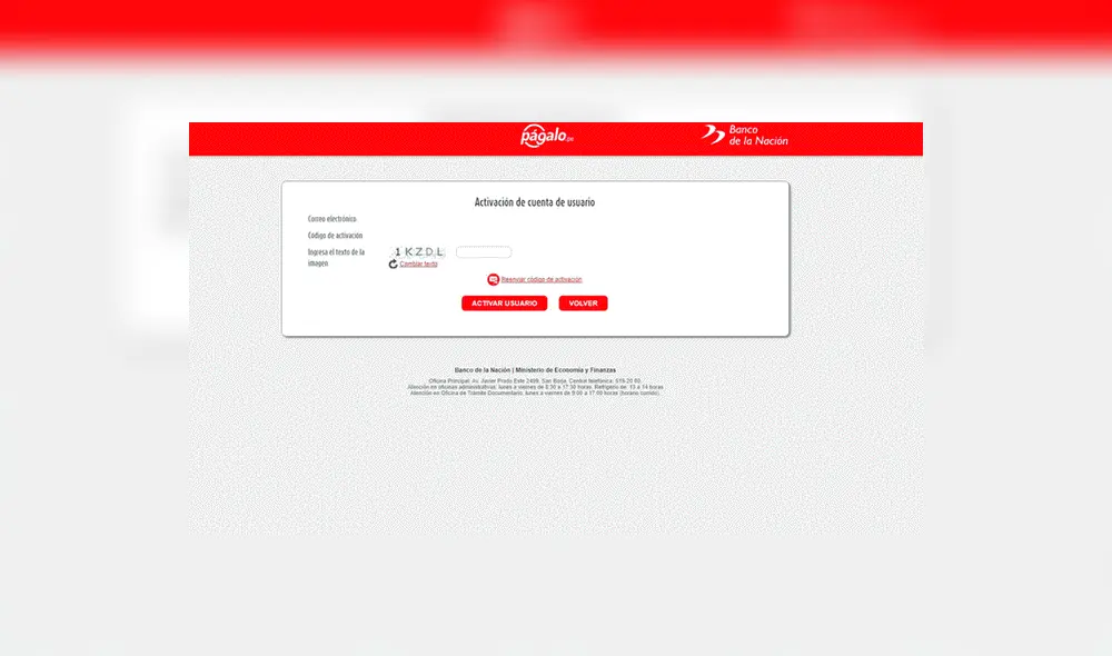 Activa la cuenta de Págalo.pe escribiendo el código de 4 dígitos que llegará a tu correo electrónico. Activa la cuenta de Págalo.pe escribiendo el código de 4 dígitos que llegará a tu correo electrónico.