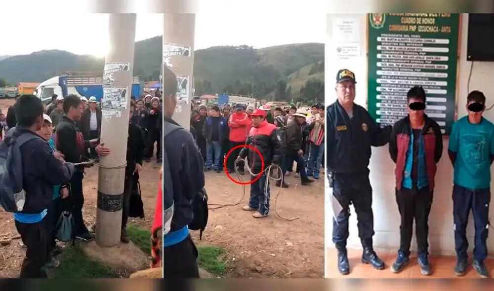A latigazos castigan a tres presuntos ladrones y casi los linchan en Cusco [VIDEO]