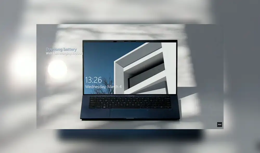 ASUS ExpertBook B9 es la portátil fácil de llevar con tecnología de reconocimiento facial.