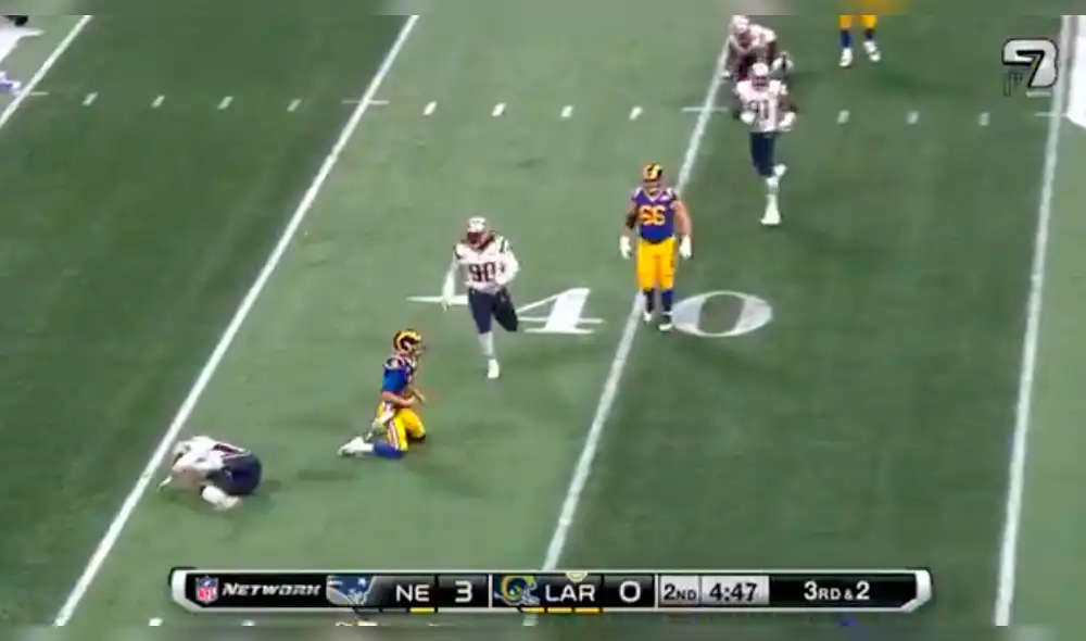 Super Bowl 2019 EN VIVO: Jared Goff falla jugada crucial y termina de rodillas [VIDEO]