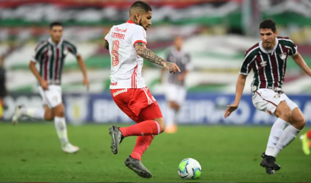 Paolo Guerrero anotó en el Inter vs. Fluminense por el Brasileirao. | Inter de Porto Alegre