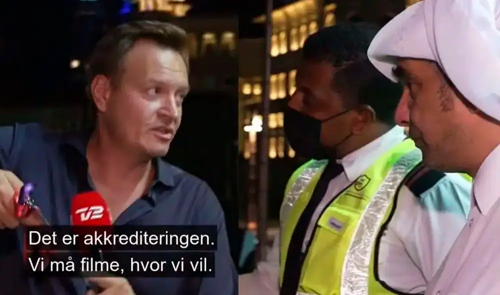 Rasmus Tantholdt hablaba en directo al conductor de un noticiario en Dinamarca cuando fue interrumpido. Foto: @RasmusTantholdt/Twitter Rasmus Tantholdt hablaba en directo al conductor de un noticiario en Dinamarca cuando fue interrumpido. Foto: @RasmusTantholdt/Twitter