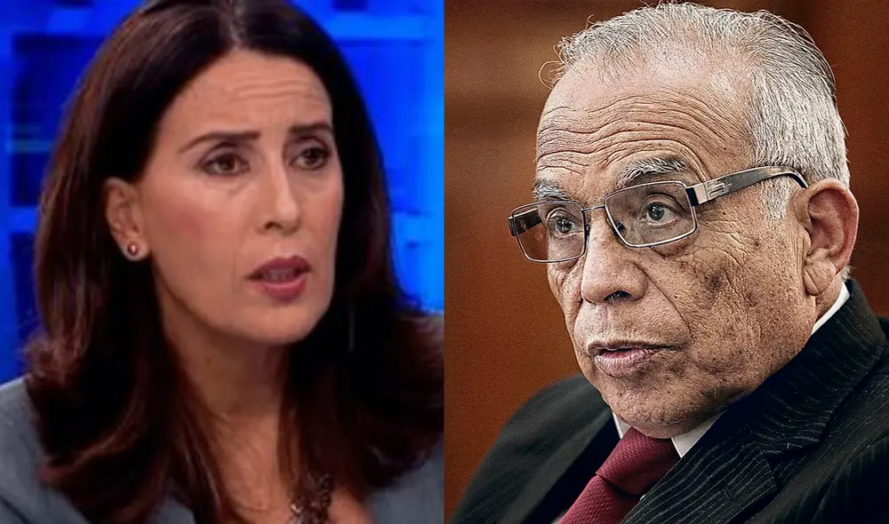 La conductora de Cuarto Poder criticó al primer ministro por referise a su vida personal. Foto: Composición LR La conductora de Cuarto Poder criticó al primer ministro por referise a su vida personal. Foto: Composición LR