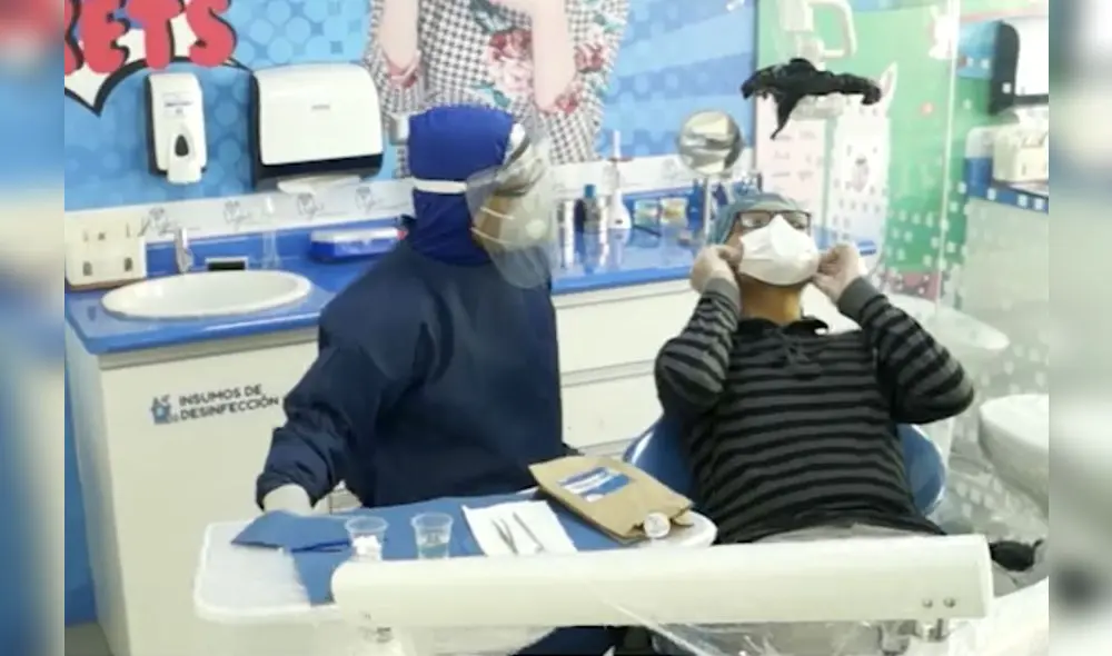 Durante el aislamiento social obligatorio, la atención en consultorios odontológicos continuó, pero solo para atender casos de urgencia o emergencia. (Foto: Captura de TV)