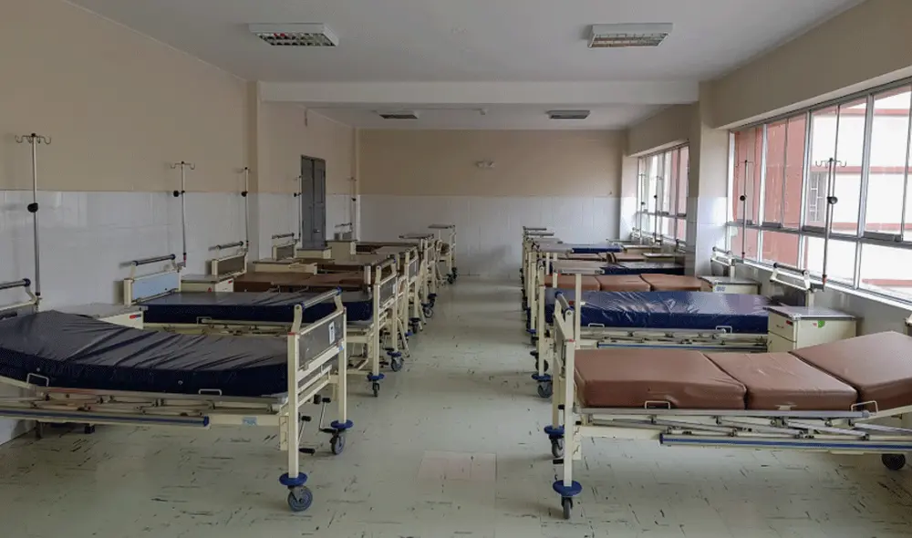 AMPLIO ESPACIO PARA ENFERMOS. Camas vacías en el área de Medicina General, en el segundo piso del Hospital de Policía. AMPLIO ESPACIO PARA ENFERMOS. Camas vacías en el área de Medicina General, en el segundo piso del Hospital de Policía.