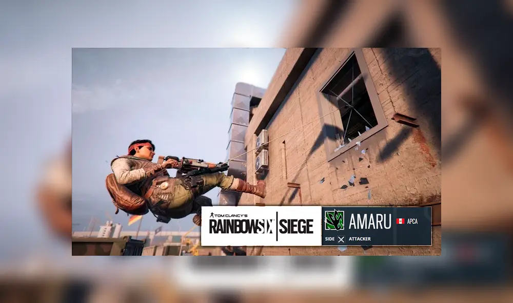 Así juega la operadora peruana Amaru en Rainbow Six Siege.