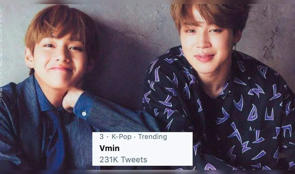 Jimin y Taehyung de BTS se vuelven tendencia en Twitter por su nuevo dúo "Friends".