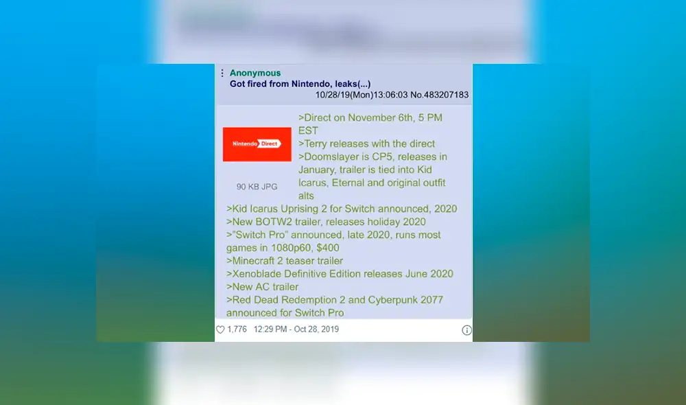 Supuesta filtración del Nintendo Direct de noviembre anuncia la llegada de Minecraft 2.