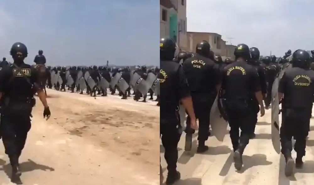 Policía asegura que imágenes corresponden a una fecha anterior. Foto: captura de Twitter @lalupa_pe Policía asegura que imágenes corresponden a una fecha anterior. Foto: captura de Twitter @lalupa_pe