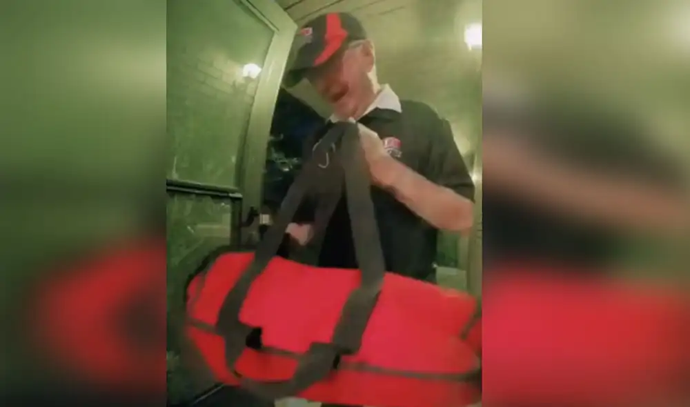Desliza para ver más detalles sobre este conmovedor gesto hacia un noble repartidor de pizza. Foto: captura de YouTube