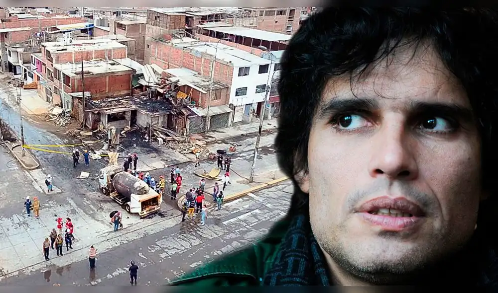 Pedro Suárez Vértiz envía respaldo a damnificado de Villa El Salvador. Foto: Composición