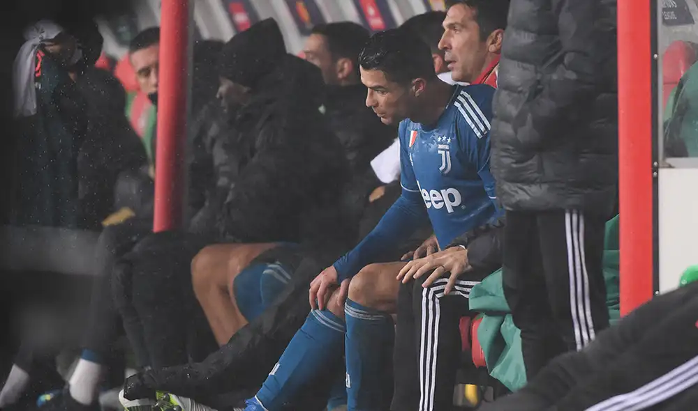 Cristiano Ronaldo fue reemplazado en partido de la Juventus contra el Lokomotiv y terminó enfadándose con el técnico 'bianconeri' Maurizio Sarri.