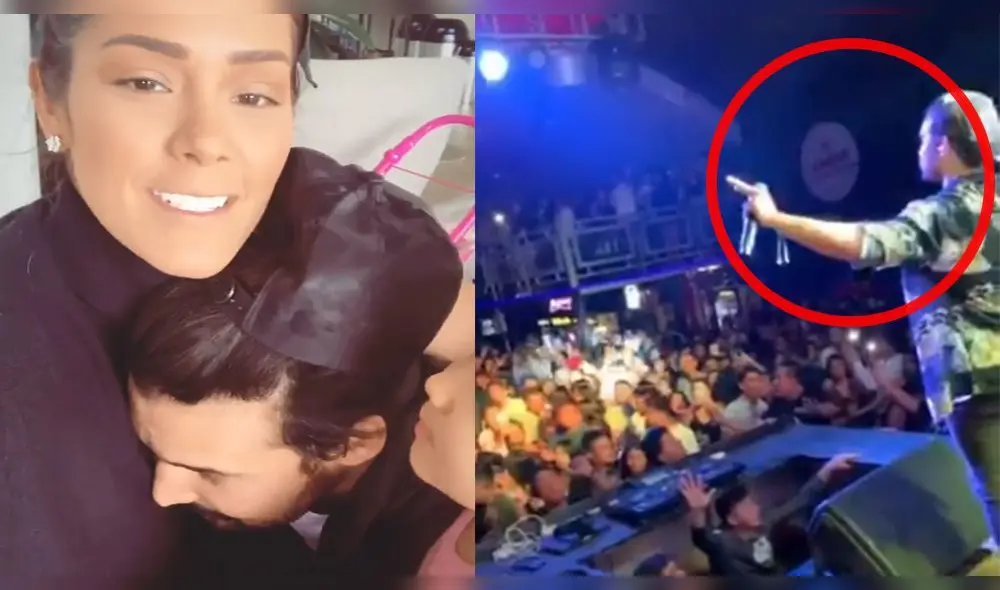 Karen Schwarz consuela a Ezio Oliva tras pasar susto en terremoto [VIDEO]