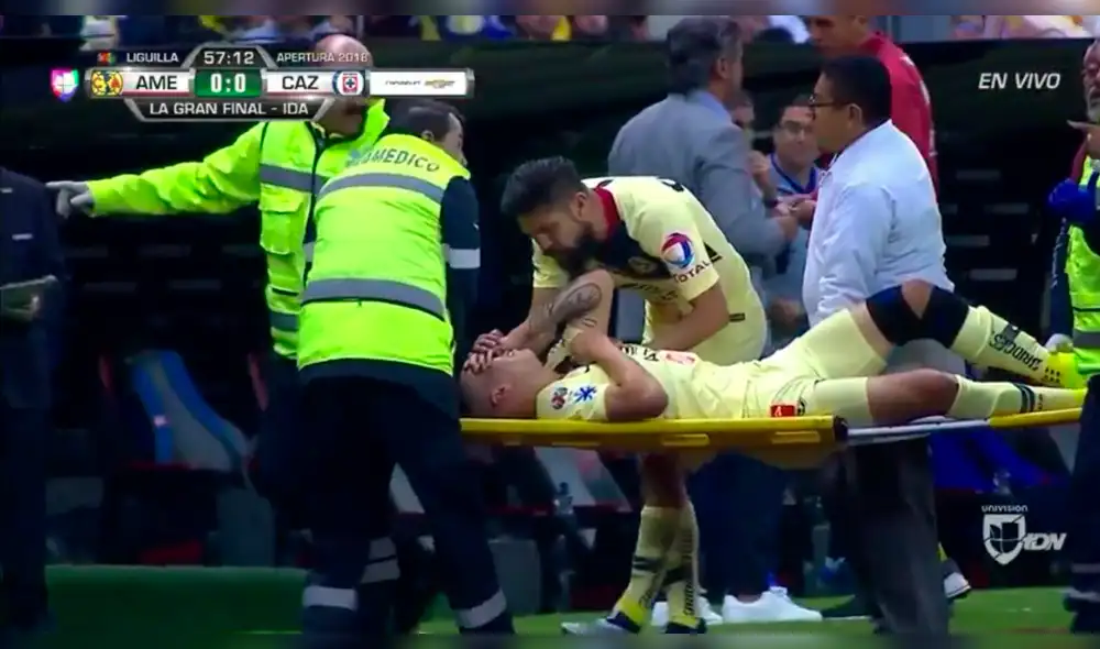 América vs Cruz Azul: Las lesiones de Uribe y Martínez que obligaron sus cambios [VIDEOS]