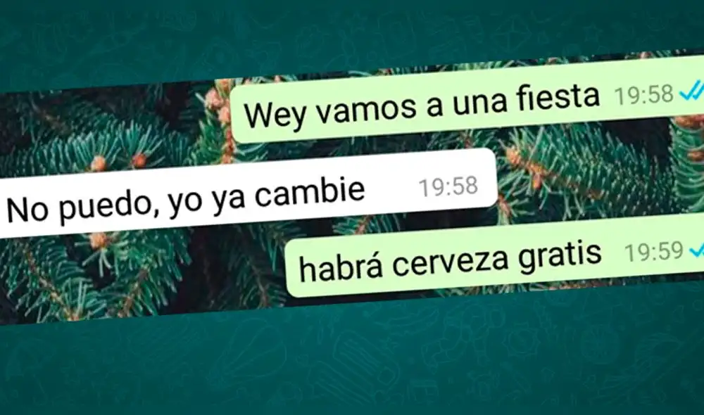 WhatsApp: fue invitado a una fiesta con alcohol gratis y dio una respuesta épica WhatsApp: fue invitado a una fiesta con alcohol gratis y dio una respuesta épica