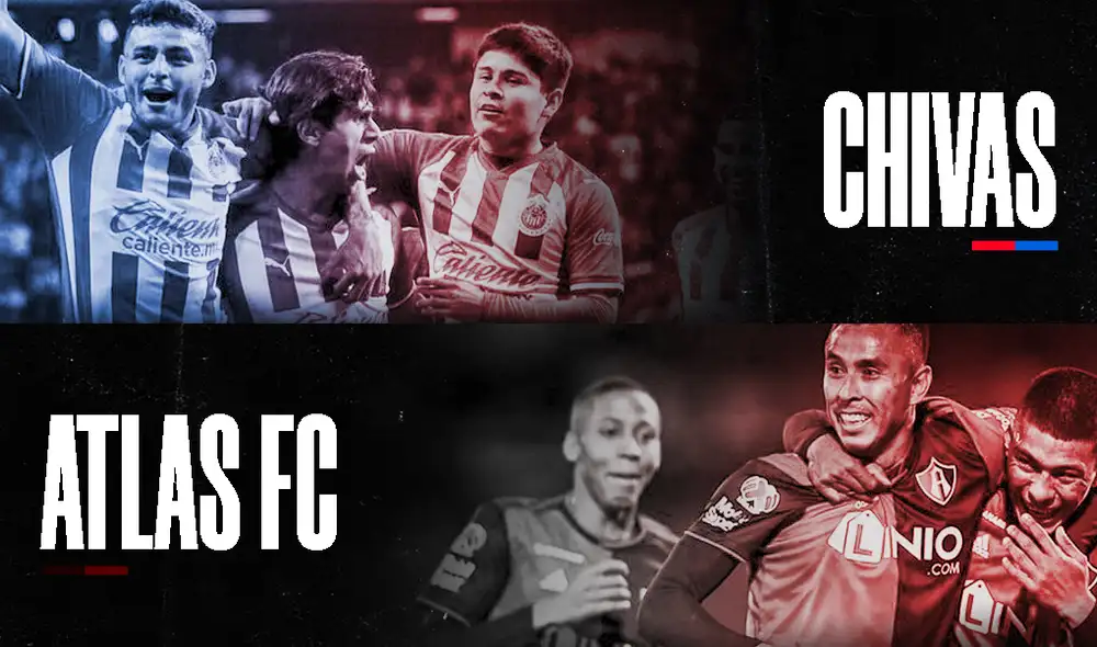 Chivas vs Atlas por la  Copa GNP por México. | Foto: Composición GLR/Fabrizio Oviedo/EFE