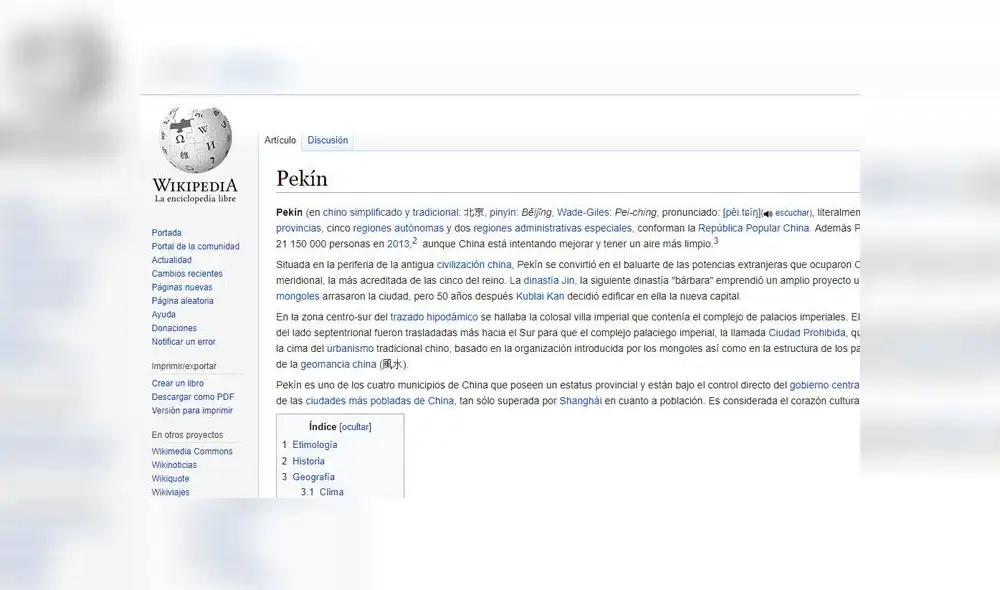 Wikipedia: China bloqueó enciclopedia virtual en todos los idiomas [FOTOS]