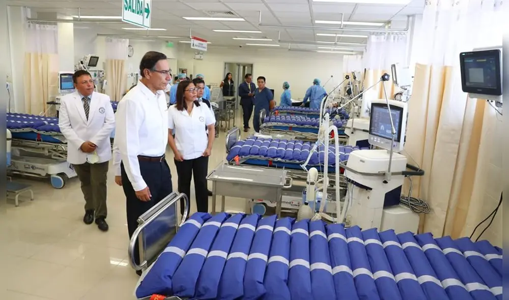 Vizcarra supervisó hospital en Ate para atención por coronavirus Vizcarra supervisó hospital en Ate para atención por coronavirus