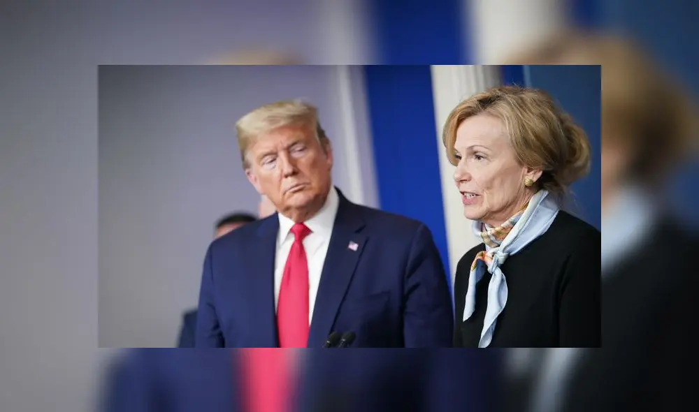 Donald Trump y Deborah Birx durante una conferencia de prensa. Foto: AFP Donald Trump y Deborah Birx durante una conferencia de prensa. Foto: AFP