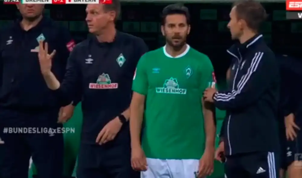 Claudio Pizarro ingresó a falta de dos minutos para el final contra Bayern Múnich. Foto: Captura TV/ESPN. Claudio Pizarro ingresó a falta de dos minutos para el final contra Bayern Múnich. Foto: Captura TV/ESPN.