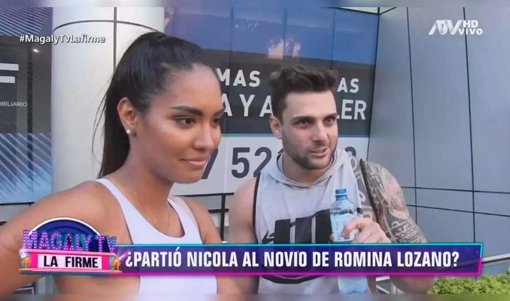 Exnovio de Romina Lozano reacciona mal tras revelarse romance con Nicola [VIDEO]