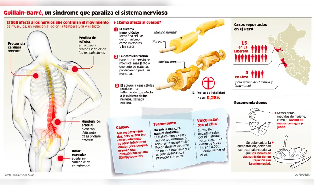 Guillain-Barré, un síndrome que paraliza el sistema nervioso Guillain-Barré, un síndrome que paraliza el sistema nervioso