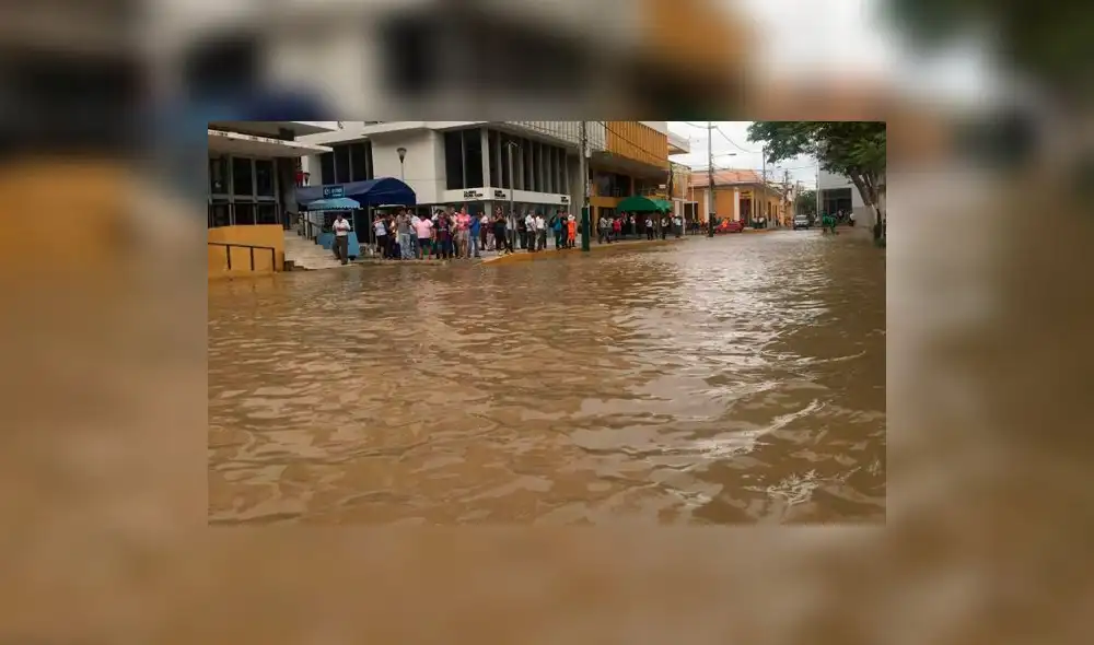Río Piura: Así luce el centro histórico tras nuevo desborde [VIDEO]