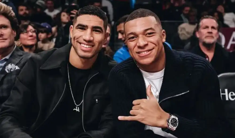 Mbappé y Hakimi se enfrentaron con sus selecciones en la semifinal del Mundial Qatar 2022. Foto: Instagram