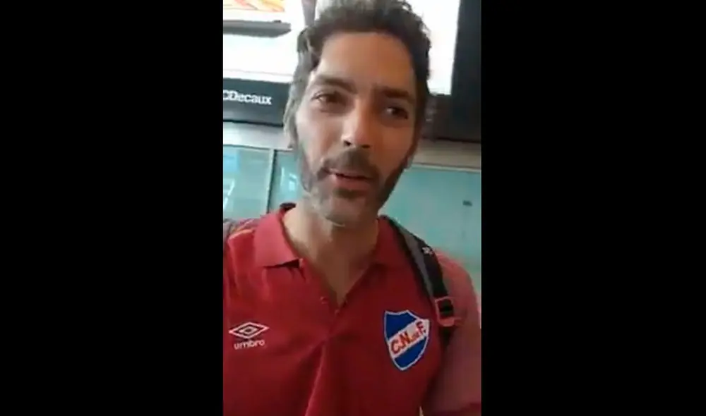 Hincha de Universitario realizó una curiosa petición a un fanático de Nacional. Foto: Captura Hincha de Universitario realizó una curiosa petición a un fanático de Nacional. Foto: Captura