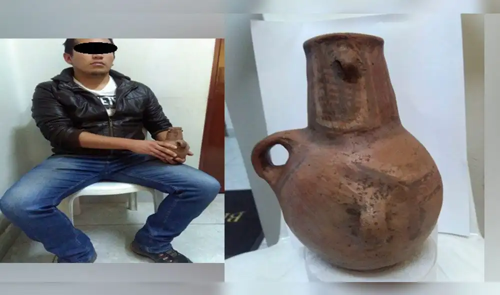 Cusco: sujeto ofertaba cerámica que sería preínca a 100 soles por internet
