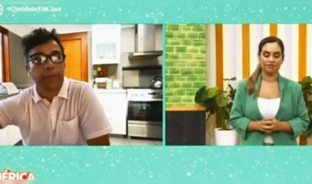 Renzo Schuller conduce América Hoy desde su casa Renzo Schuller conduce América Hoy desde su casa