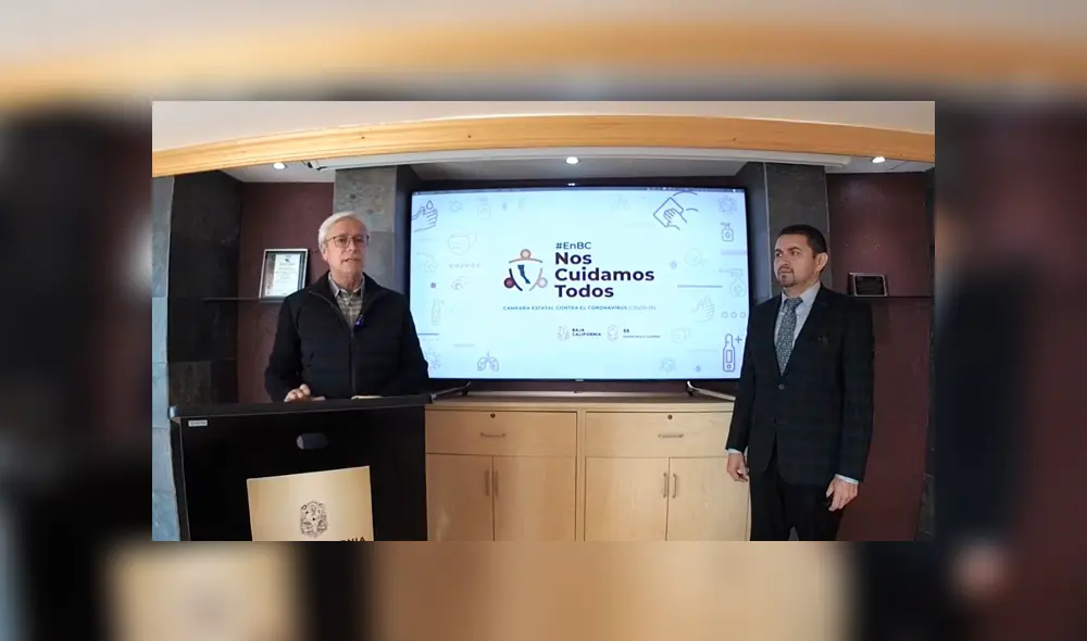 Gobernador Jaime Bonilla y el secretario de Salud de BC, Alex Rico Gobernador Jaime Bonilla y el secretario de Salud de BC, Alex Rico