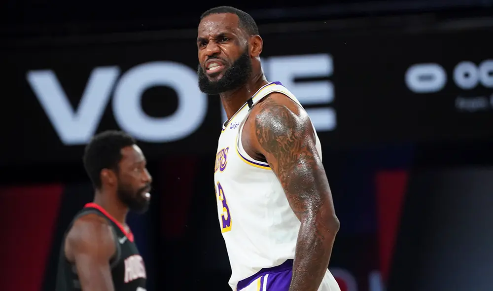 Lakers contrs Rockets por el Game 5 de los NBA Playoffs 2020. Foto: AFP