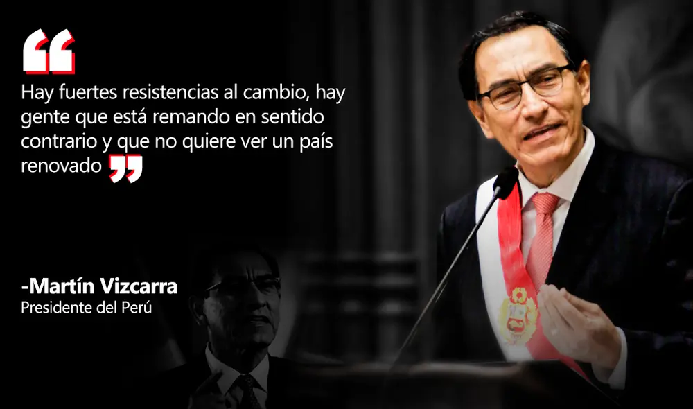 Las frases que dejó el mensaje a la nación del presidente Martín Vizcarra [FOTOS]