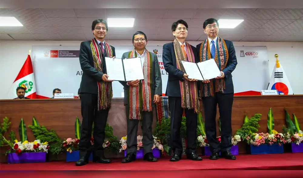 Cusco: Perú y Corea firman convenio de asistencia técnica para la construcción de aeropuerto Chinchero Cusco: Perú y Corea firman convenio de asistencia técnica para la construcción de aeropuerto Chinchero