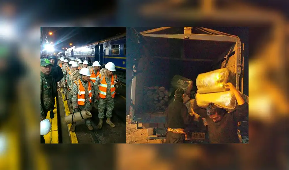 Ayuda llegará por la vía férrea en las próximas horas.