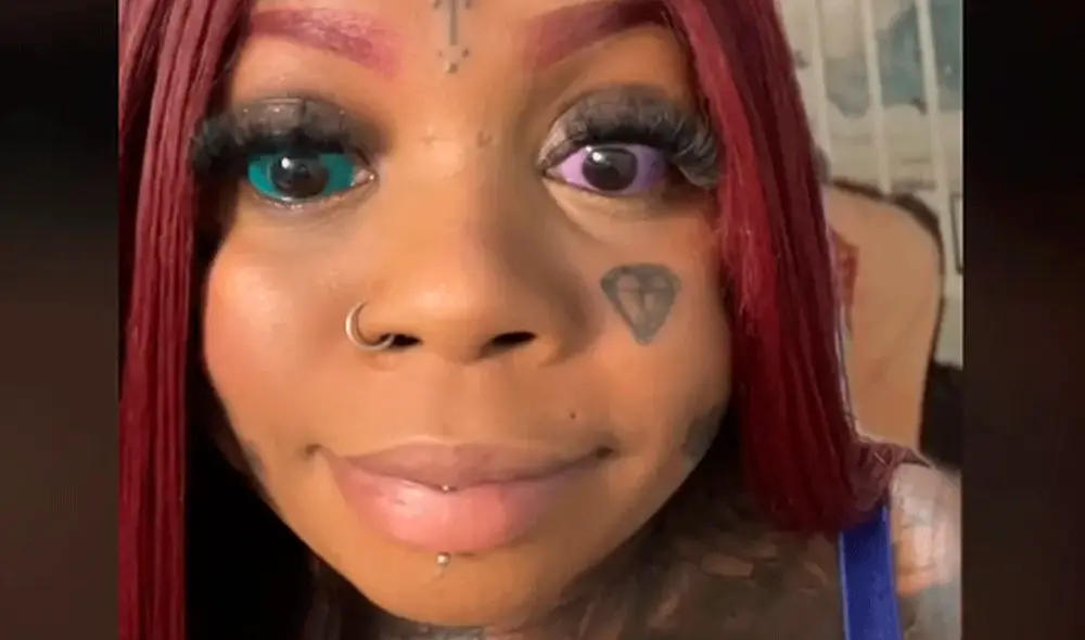 Anaya Peterson terminó en el hospital tras la reacción alérgica que sufrió por tatuarse los globos oculares. Foto: captura / Tik Tok Anaya Peterson Anaya Peterson terminó en el hospital tras la reacción alérgica que sufrió por tatuarse los globos oculares. Foto: captura / Tik Tok Anaya Peterson