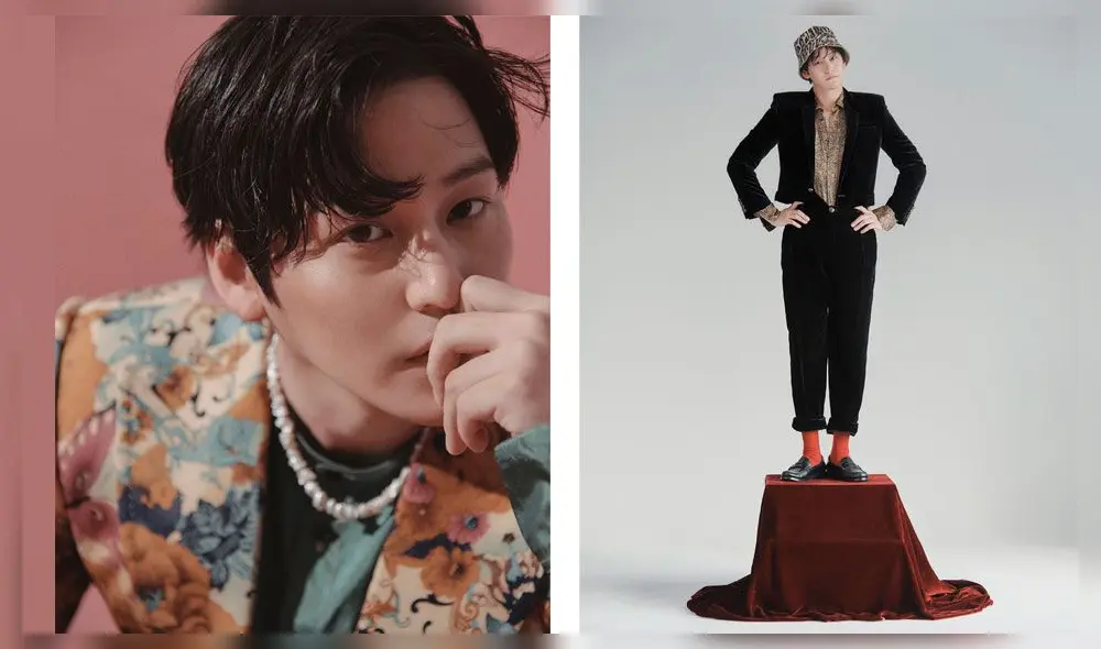 Derecha: Kim Bum luce blazer estampado de flores de Kim Seo Ryong Homme. Izquierda: Total look de  Saint Laurent de Anthony Bacarello. Crédito: GQ Korea